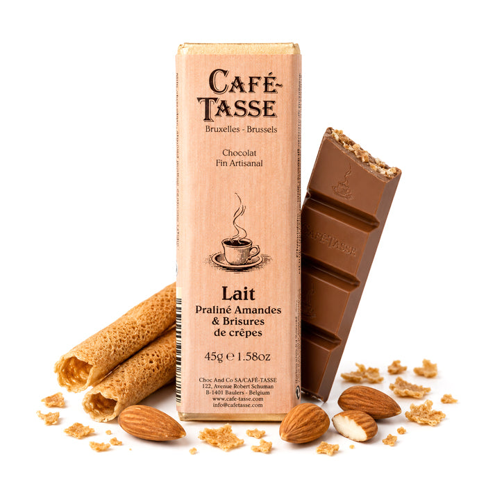 Barretta al Latte con Mandorle e Crepes 45g