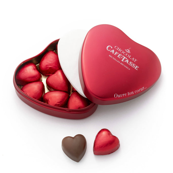 Cuore in latta con Cuoricini di cioccolato 115g
