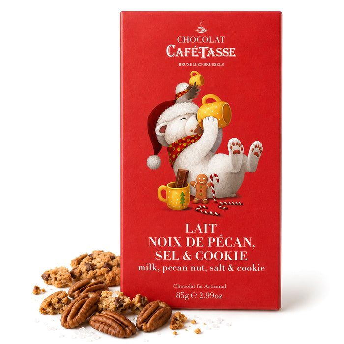 Milk bar with Pecans and Cookies 'Christmas' 85g
