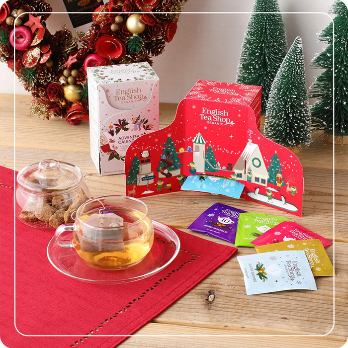 Pocket advent calendar with organic herbal teas