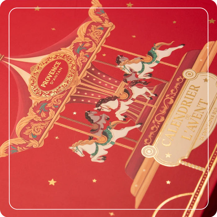 Calendario dell'avvento "Carousel" con tè e tisane BIO