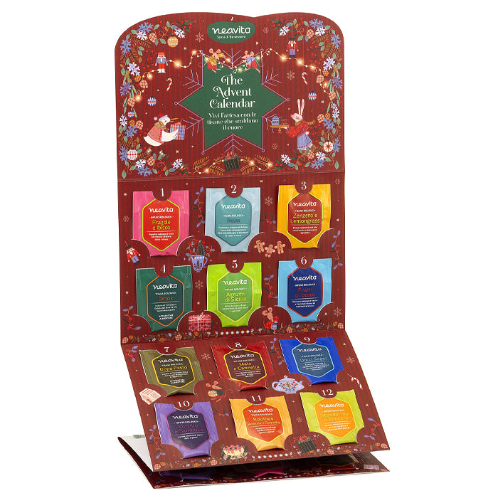 Advent calendar with tea and herbal teas