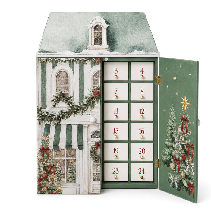Calendario dell’Avvento in Legno “Green House”