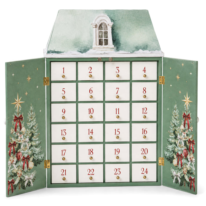 Calendario dell’Avvento in Legno “Green House”
