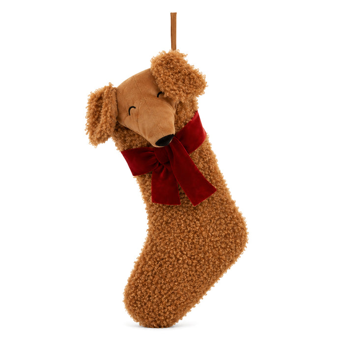 Calza della Befana “Xmas Dog” Bouclé – 50 cm