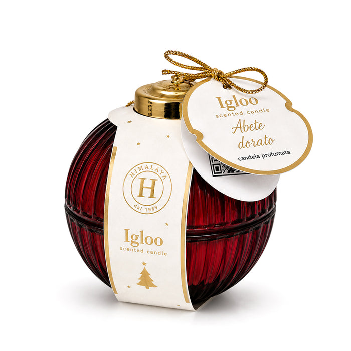 Candela Igloo “Abete Dorato” 65g