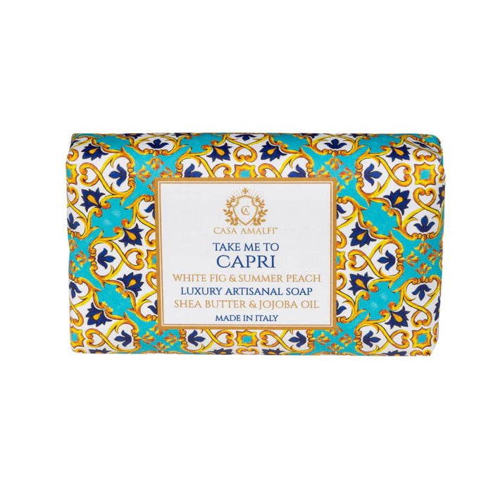 Confezione "Capri" con Maiolica Vietrese e sapone