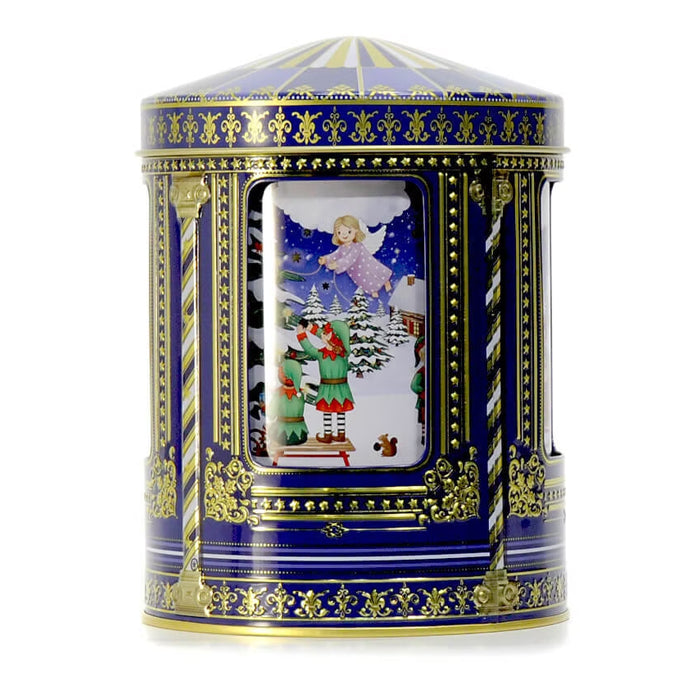 Carillon "Angeli e Gnomi" con Cioccolatini (Blu)