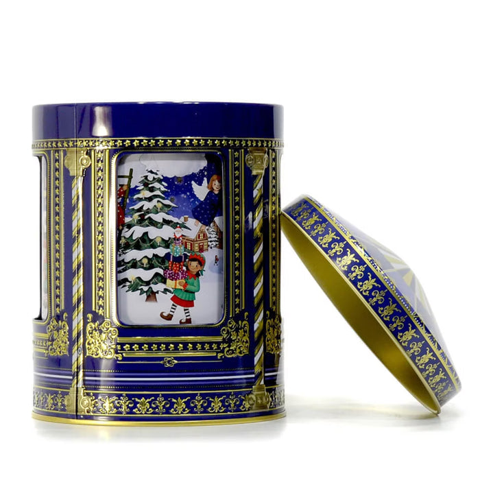 Carillon "Angeli e Gnomi" con Cioccolatini (Blu)