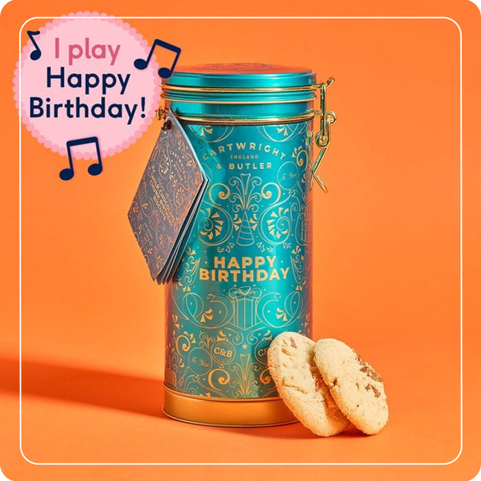 Carillon "Happy Birthday" con Biscotti 200g