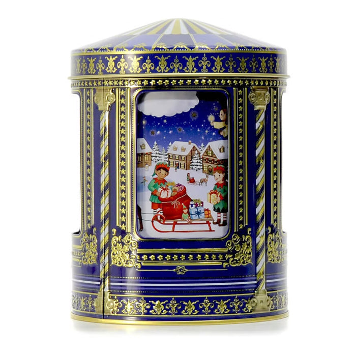 Carillon "Angeli e Gnomi" con Cioccolatini (Blu)