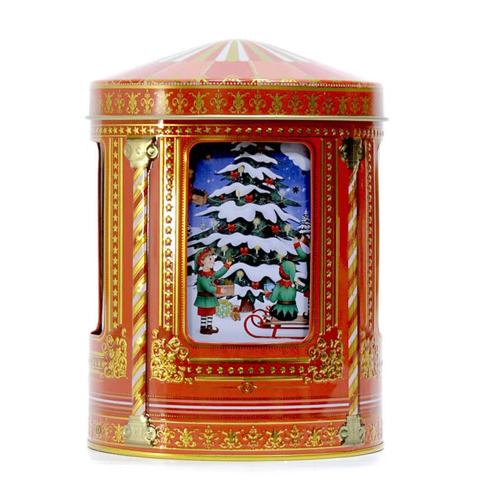 Carillon "Angeli e Gnomi" con Cioccolatini (Rosso)