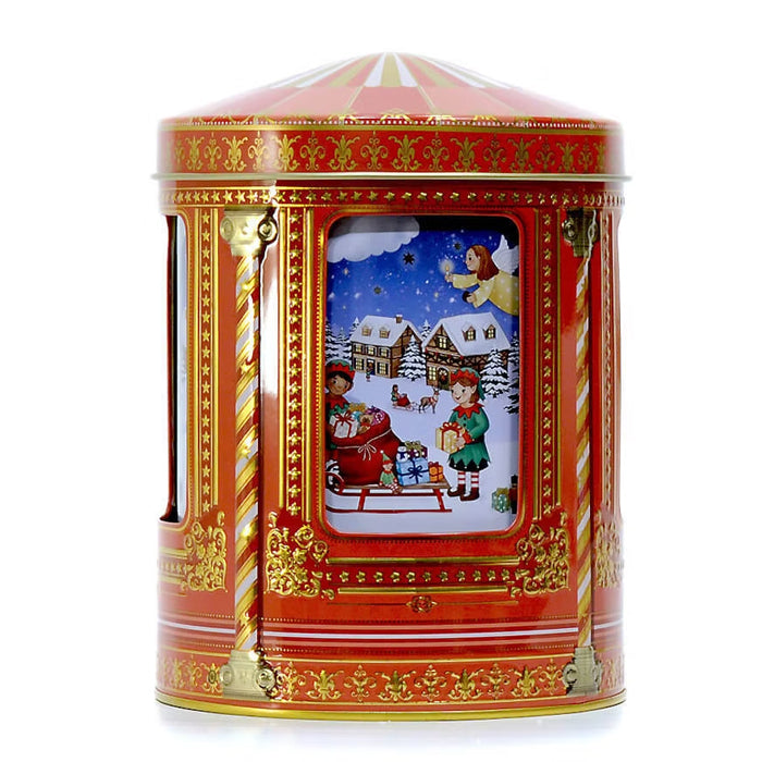 Carillon "Angeli e Gnomi" con Cioccolatini (Rosso)