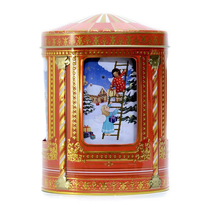 Carillon "Angeli e Gnomi" con Cioccolatini (Rosso)