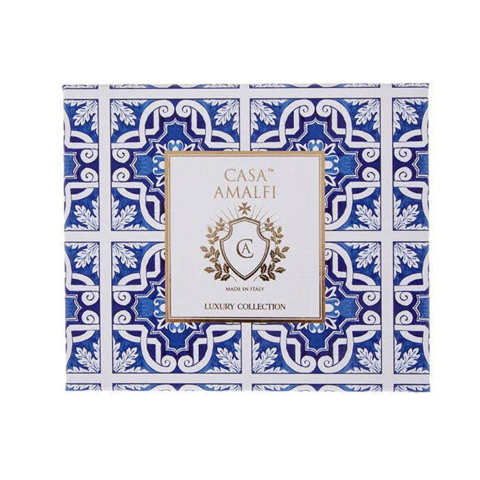 Set regalo"Blue Grotto" con maiolica