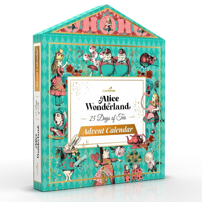 Calendario dell'avvento "Alice in Wonderland" con tè e tisane