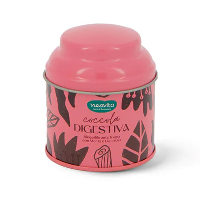 Barattolino rosa Coccola Digestiva "Infusioni di Benessere" 25g