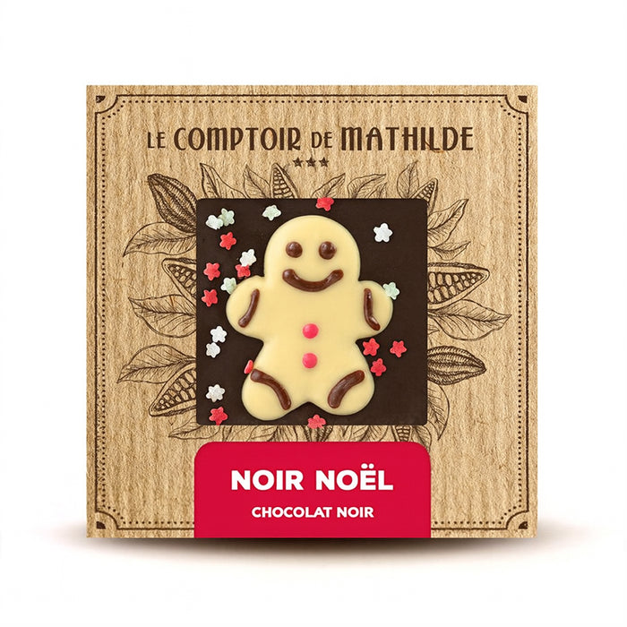 Tavoletta fondente decorata "Natale" 80g