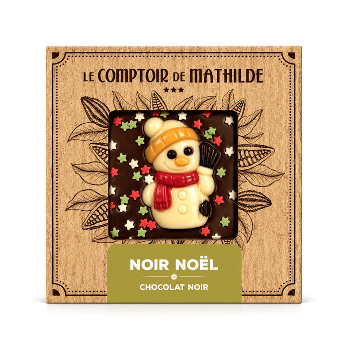 Tavoletta fondente decorata "Natale" 80g