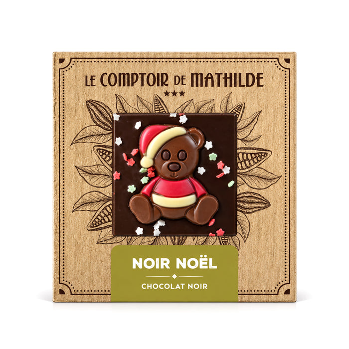 Tavoletta fondente decorata "Natale" 80g
