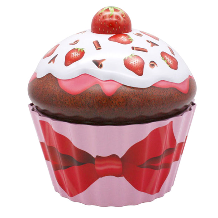 Biscottiera 'Strawberry Cupcake' con pasticcini 200g