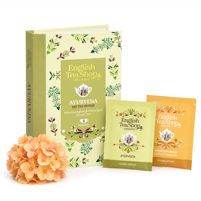 Mini Libro "Ayurveda" con Tisane Bio 8 filtri