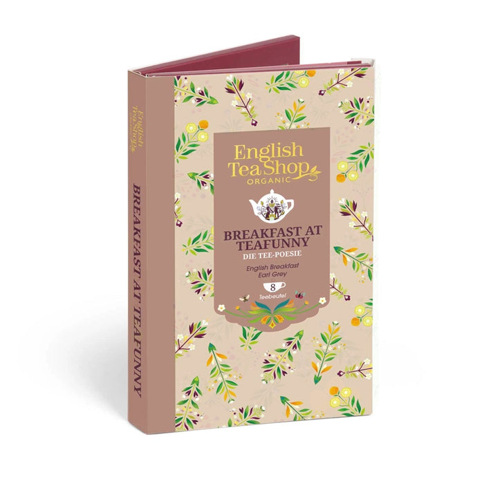 Mini Libro "Breakfast at Teafunny" con Tè Bio 8 filtri
