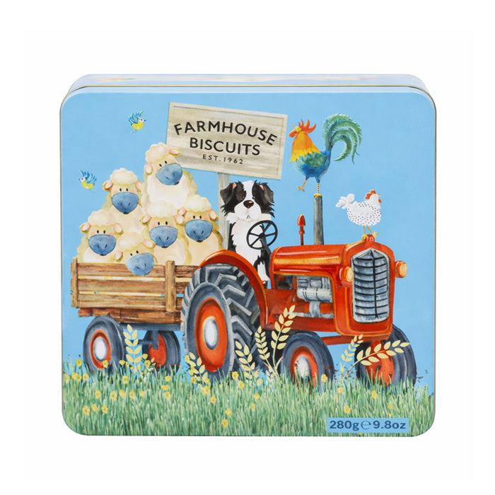 Scatola "Farmyard Tractor" con biscotti 280g