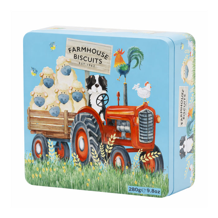 Scatola "Farmyard Tractor" con biscotti 280g