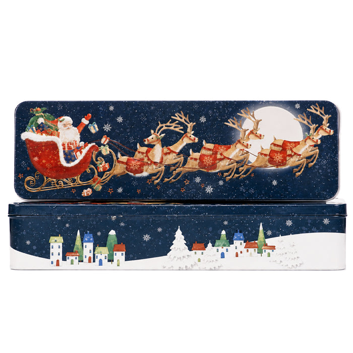 Scatola "Flying Santa" con biscotti al Cioccolato 225g