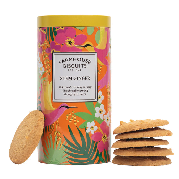 Scatola "Tropical Garden" con Biscotti allo Zenzero 200g