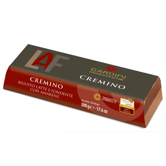 Maxi Cremino bigusto latte e fondente con Amarene 500g