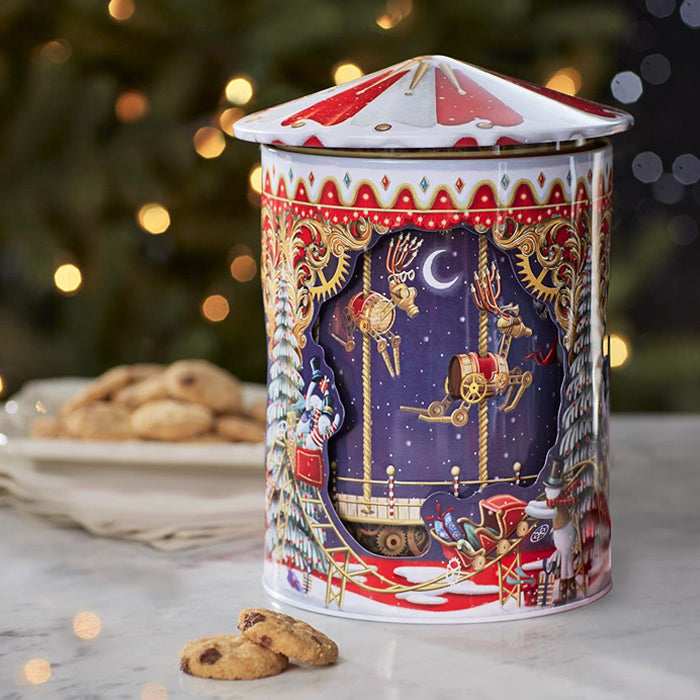 Carillon con biscotti 'Christmas Luna Park' 200g