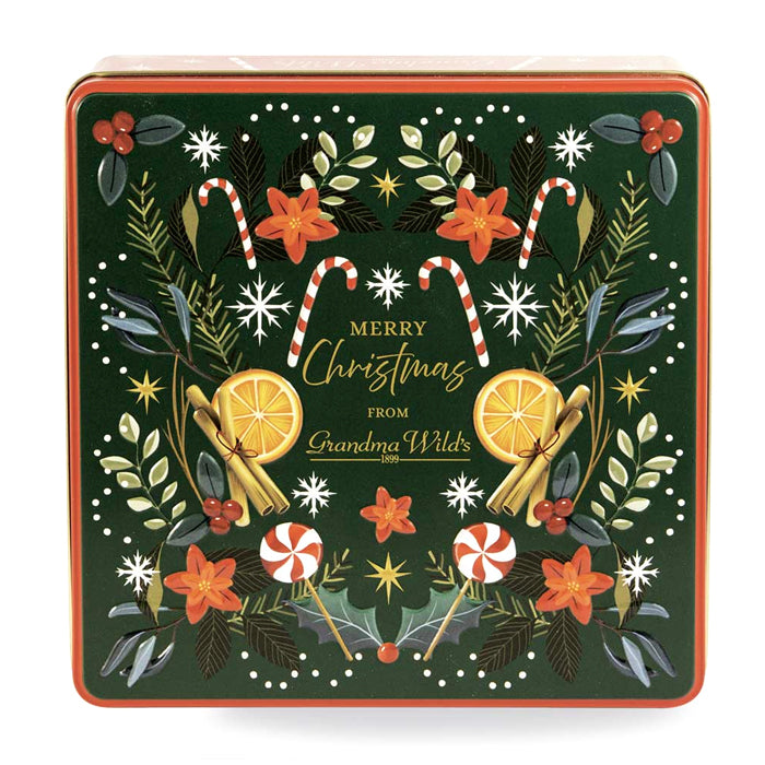 Scatola "Candy Cane" con biscotti inglesi 400g