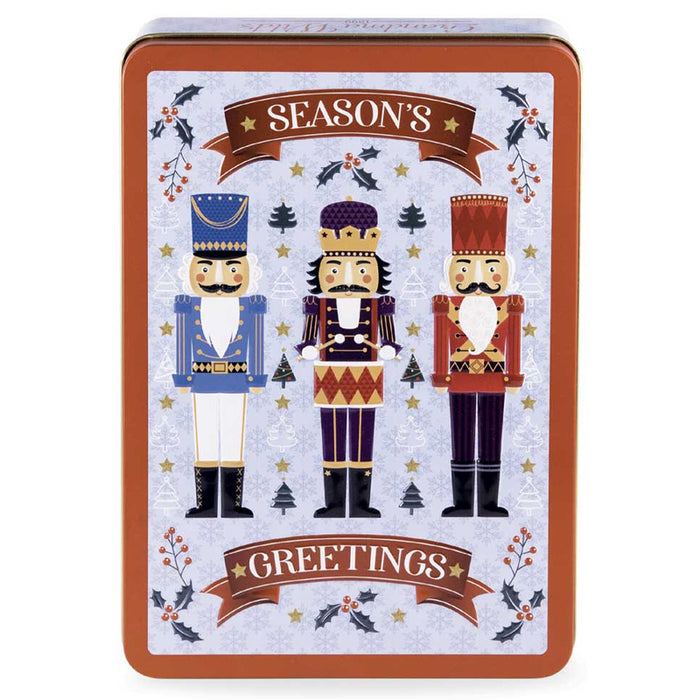 Scatola "Nutcracker Season Greetings" con biscotti inglesi 300g