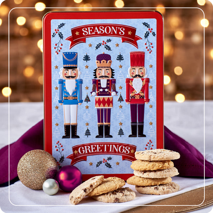 Scatola "Nutcracker Season Greetings" con biscotti inglesi 300g