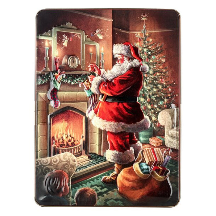 Scatola "Santa by Fire" con biscotti 400g