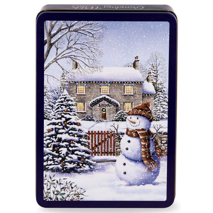 Scatola "Snowy Cottage" con biscotti inglesi 300g