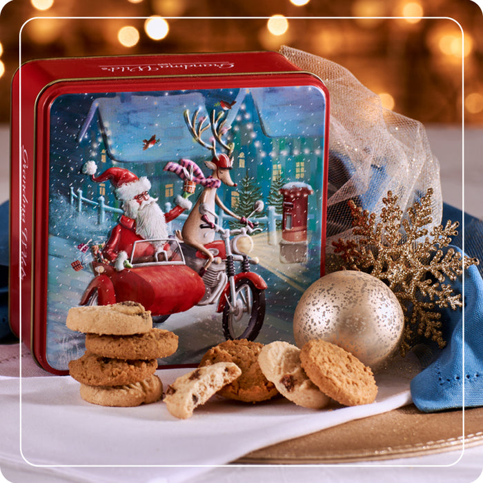 Scatola "Santa's Side Car" con biscotti inglesi 160g