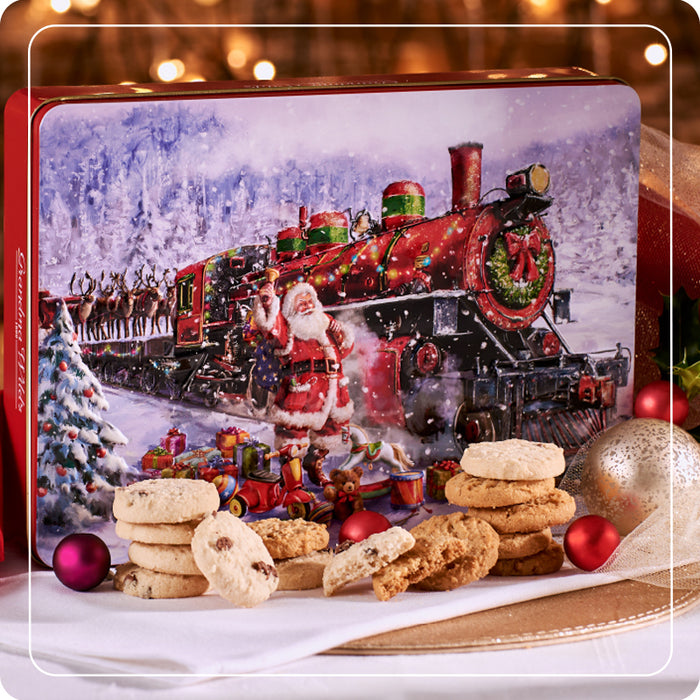 Scatola "Santa's Train" con biscotti inglesi 400g