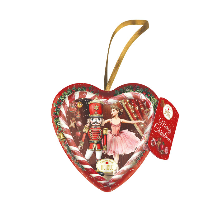 Cuore di latta "Schiaccianoci" con Cioccolatini 54g