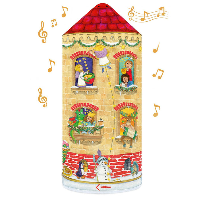 Carillon Torre di Natale con cioccolatini 143g