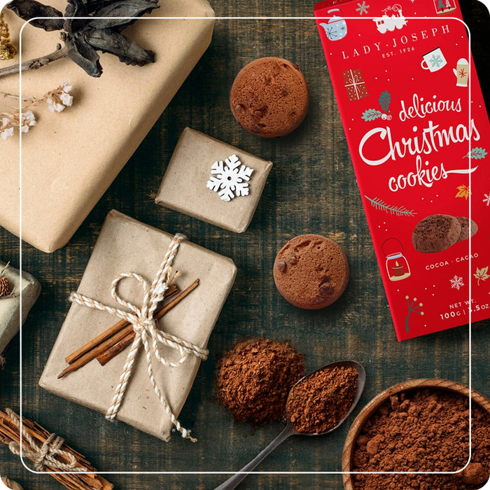 Christmas Biscuits al Cacao con Gocce di Cioccolato 100g