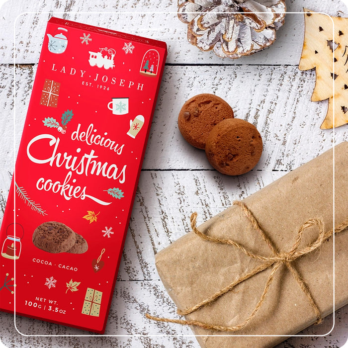 Christmas Biscuits al Cacao con Gocce di Cioccolato 100g