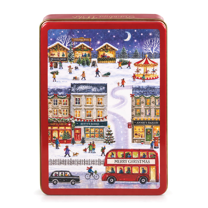 Scatola "Christmas High Street" con biscotti inglesi 300g
