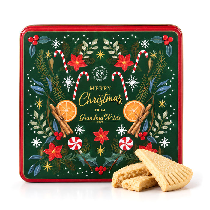 Scatola "Candy Cane" con biscotti inglesi 400g