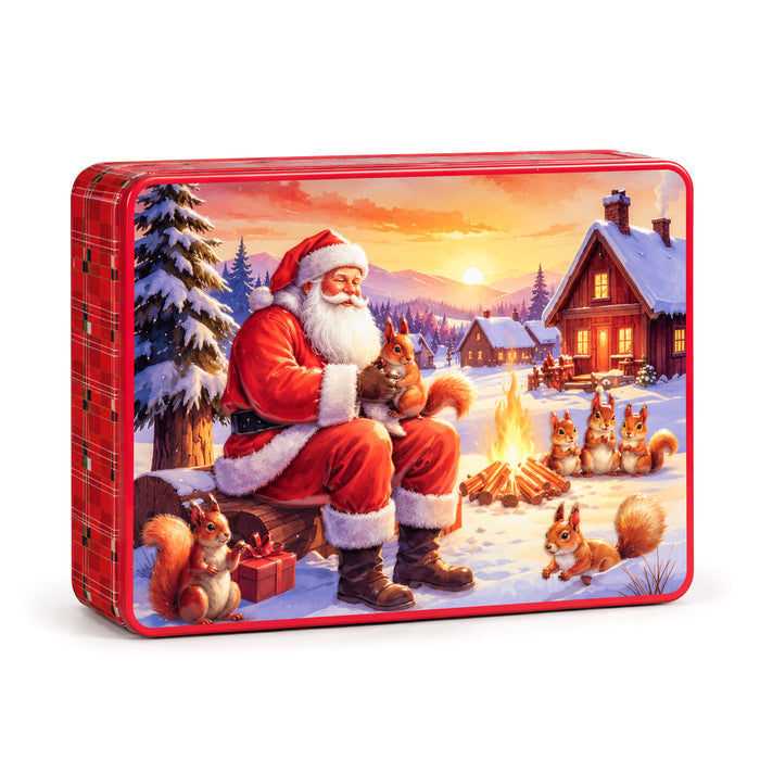 Scatola "Santa’s Squirrels" con Biscotti 300g
