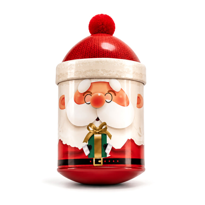 Latta oscillante "Babbo Natale" con biscotti 90g
