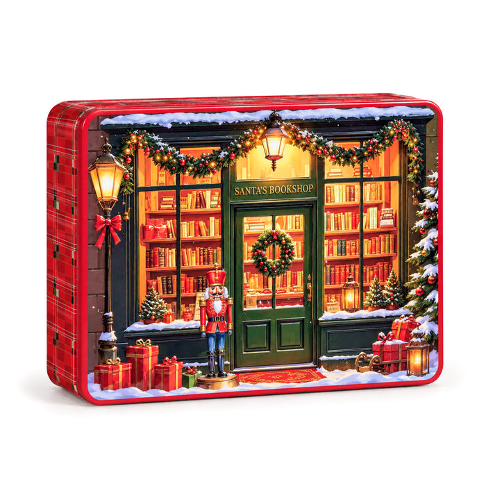 Scatola "Santa's Bookshop" con Biscotti 300g