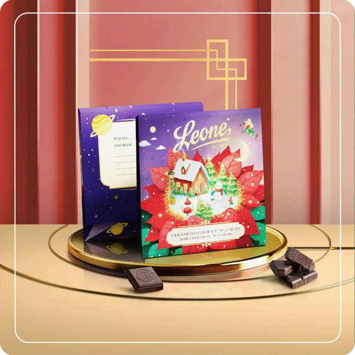 Tavoletta “Natale Leone” fondente 70g